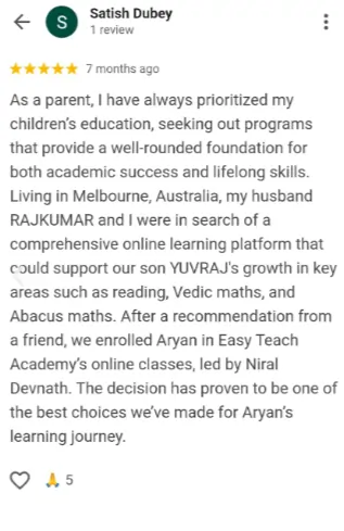 Happy parents and students sharing positive reviews of Easy Teach Academy's online classes
