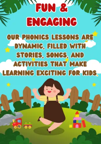 Online phonics classes for children, teaching phonics and reading skills at home, covering sounds, blends, and phonics tuition near me