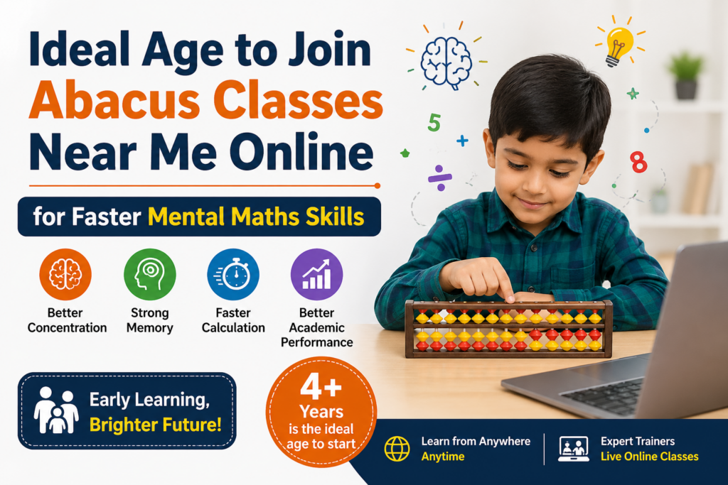 Ideal Age to Join Abacus Classes Near Me Online for Faster Mental Maths Skills