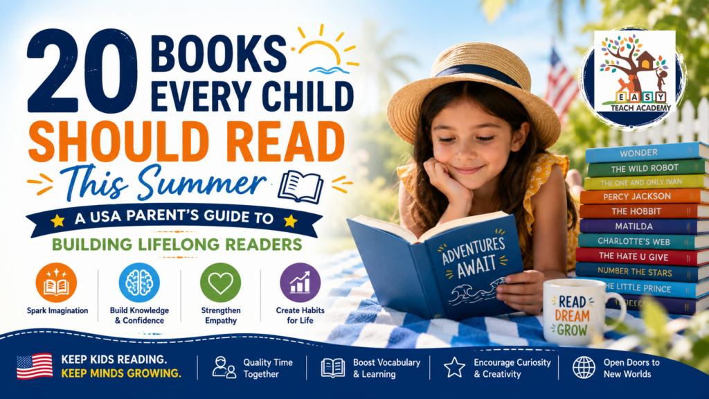 20 Books Every Child Should Read This Summer: A USA Parent's Guide to Building Lifelong Readers